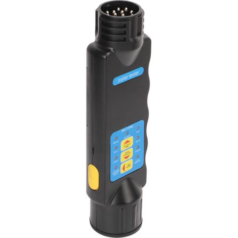Testeur de remorque 12 V 13 broches pour prise de feu de remorque : outil de diagnostic, test de résistance et détection de défauts pour remorques de camping-car. (1/5)