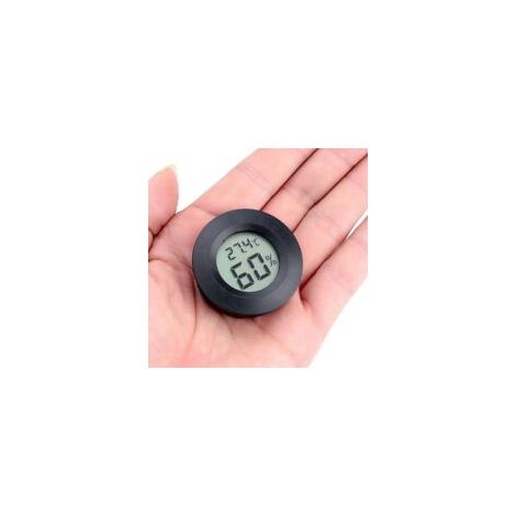Mini termometro digitale da 4,5 cm - Schermo LCD digitale - Nero - Crezuo (1/4)