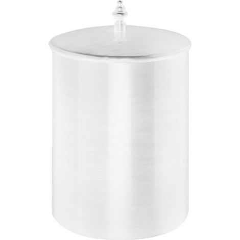 Poubelle avec couvercle diam.21 haut. 25 blanc - CRISTINA ONDYNA SH99424