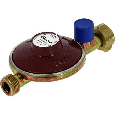 Gurtner – Détendeur gaz butane 1,3kg/h – Pression 28 mbar – Sécurité intégrée – Raccordement sur bouteille – NF XP M88-778