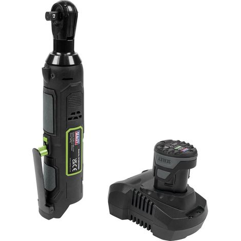 Sealey CP108VCRWEU SV10.8 Series 3/8""Sq Drive Cordless Ratchet Wrench Kit 45Nm 10.8V 2Ah - Euro Plug