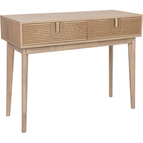 Recibidor de madera marrón 100x40.5x77h cm (1/5)