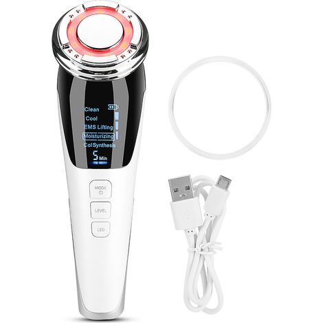 Appareil de Beauté EMS Microcourant avec Photothérapie et Massage Chaud-Froid (1/5)