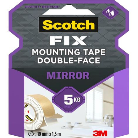 Scotch FIX Nastro per montaggio specchi, 19 mm x 1,5 m, 1 rotolo/confezione (la confezione può variare) (1/5)
