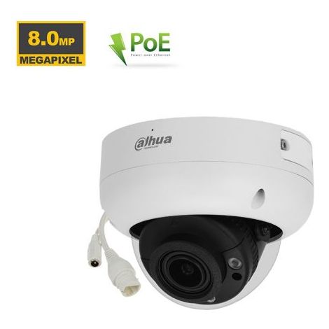 Dahua Telecamera dome IP 8Mp motorizzata 2.713.5mm IR 40m - IPC-HDBW3841R-ZS-S2 T