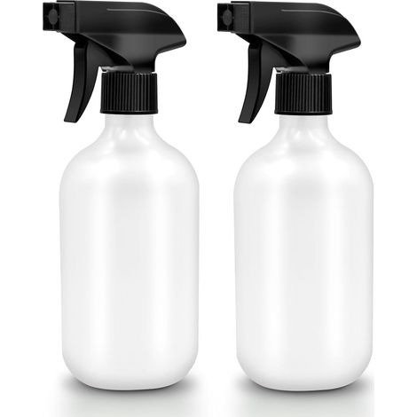 2 Pack 500ml Empty Spray Bottles for Plants with Adjustable Spray Tips for Home Garden Hairdresser Cleaning (Matte White) (1/5)