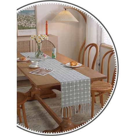 Tischläufer aus böhmischem Leinen, 13×72 Zoll, Herbst, Kommode/Couchtisch/Esszimmer