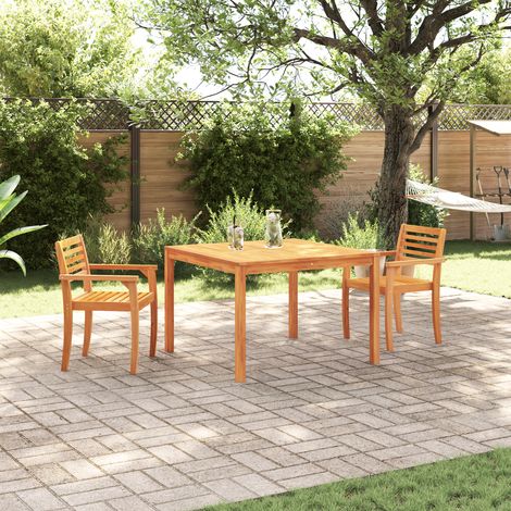 vidaXL Garden Dining Set 3 pcs Brown Solid Acacia Wood (1/5)