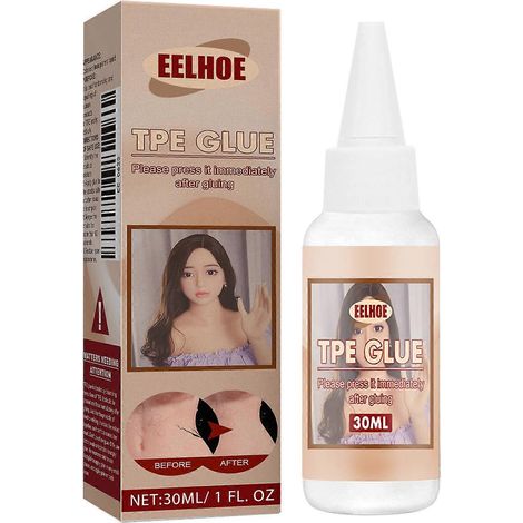 Colle solvant TPE pour la réparation de poupées en silicone, colle anti-déchirure TPE, flacon de 30 ml.