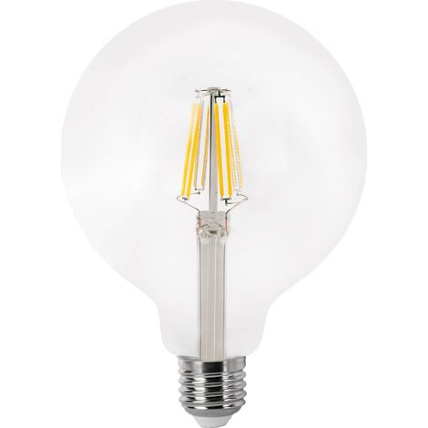 Lampadina LED a filamento globo E27 G125 (8W 4000K 1055lm) IP20 Ø12x15,5cm trasparente (1/2)