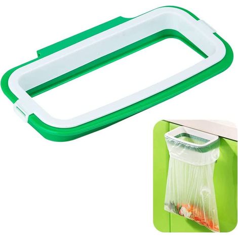 Porte-sacs poubelle de cuisine, porte-sacs poubelle en plastique, porte-sacs poubelle suspendu (1/5)