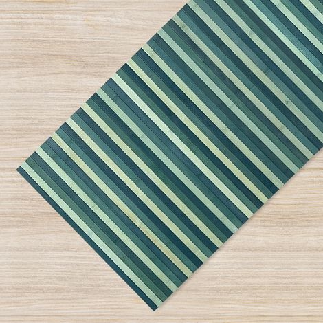 Passatoia per Cucina o Tappeto da Ingresso in Vero Bamboo Naturale 7 Misure 7 Colori 50x100 cm - Blu (1/5)