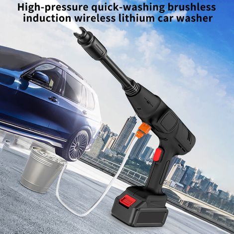 Cordless High Pressure Washer with Copper Brushless Motor, 24V 30000mAh, 5 Nozzles, with Foam Generator (1/5)