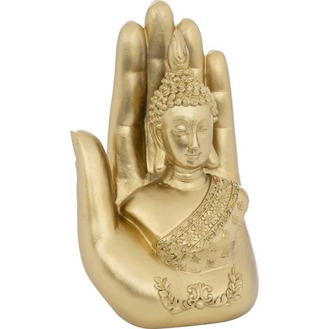 Buddha Hand Deo Andy H.18cm Harz vergoldet - Atmosphera créateur d'intérieur (1/2)