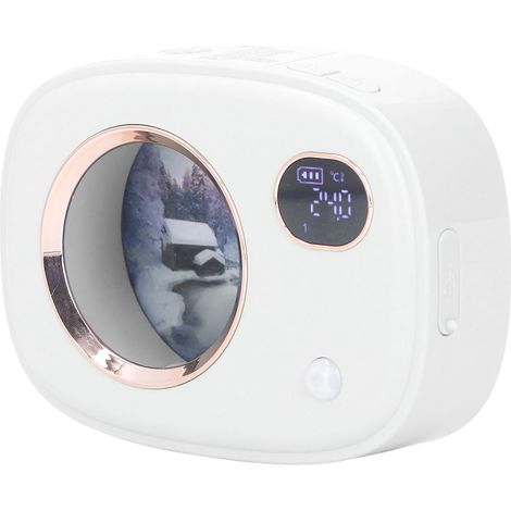Diffuseur de parfum à ultrasons avec affichage numérique intelligent pour aromathérapie, idéal pour les toilettes, le salon et les hôtels (blanc).