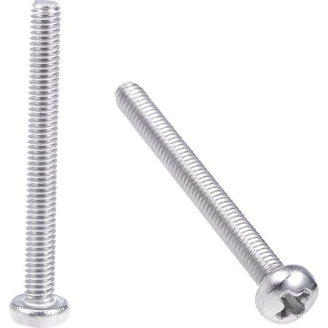 M2.5x25mm Vis métaux cylindrique Phillips Tête croix Vis fixation boulon 30Pcs (1/5)
