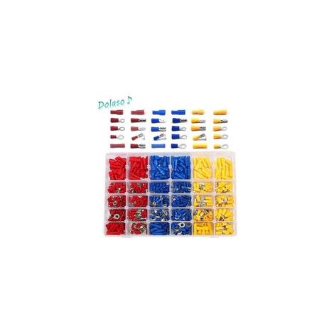 Dolaso – 480-teiliges Set elektrischer Klemmen – Rund-, Flach-, Buchsen- und Steckerklemmen – Verzinntes Kupfer für zuverlässige Verbindungen – Schnelle Installation (1/5)