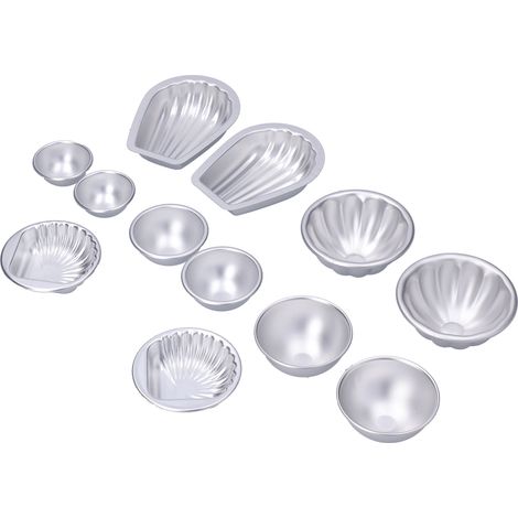 Moule à boules de sel de bain DIY, portable, en alliage d'aluminium, pour la cuisson de gâteaux mousse, ensemble n° 2 (1/5)