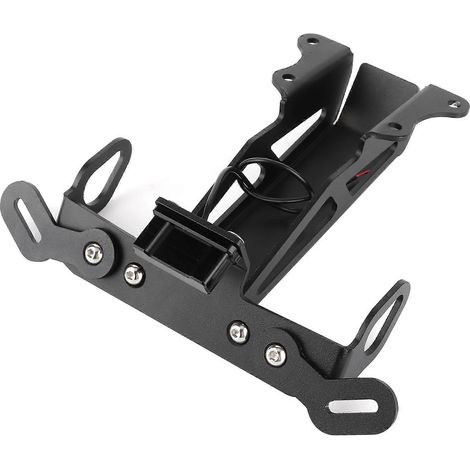 Motorrad-Kennzeichenhalterung hinten mit weißer LED-Leuchte, passend für Yamaha MT-09 Tracer FJ-09 (1/5)