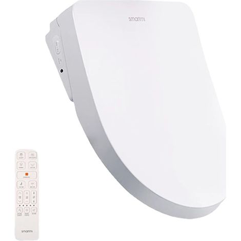 Asiento de inodoro con bidé, control remoto, temperatura del agua ajustable, BLANCO (1/2)