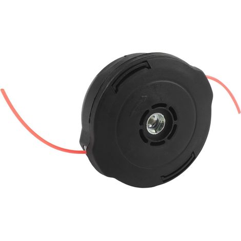 Tête de débroussailleuse avec bosse et alimentation M8 x 1,25 filetage gauche pour modèles XRU11Z XRU12 XRU04Z Facile à installer Construction en nylon ABS Noir (1 pièce) - 1pcs (1/5)