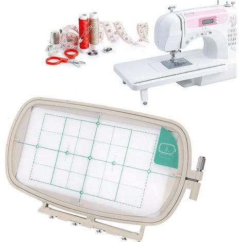 Cadre à broder extensible compatible avec la machine à coudre multifonctionnelle Brother, grande taille (1/5)