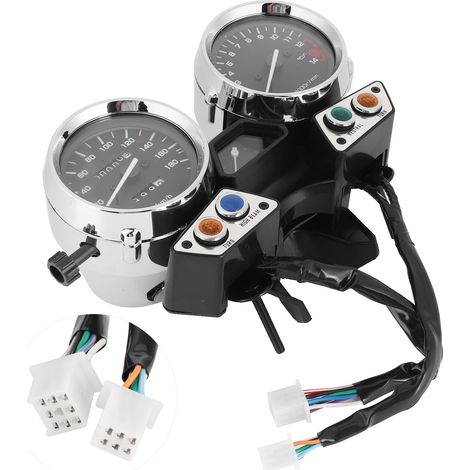 Motorrad-Tachometer für XJR400 (1995–1997), Instrumenteneinheit mit Drehzahlmesser und Kilometerzähler, kompatibles Ersatzteil für Yamaha XJR 400, komplettes Tachometer-Set (1/5)