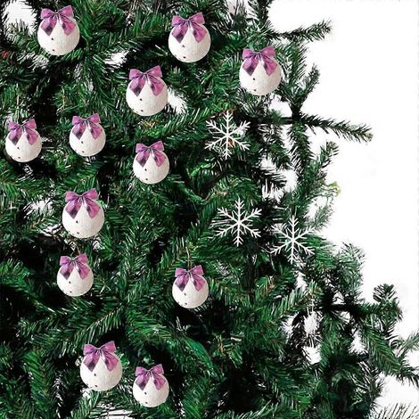 Nœuds de Noël, décorations de Noël, ornements de Noël, pendentif boule de Noël, boule de neige, nœud papillon décoratif (1/5)