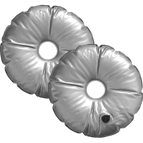 Lot de 2 Sacs à Eau pour Drapeau de Plage, Base de Drapeau en Plumes, Sac à Eau, Base de Poids Portable et Pliable en PVC pour Drapeaux publicitaires, Parasol (1/5)