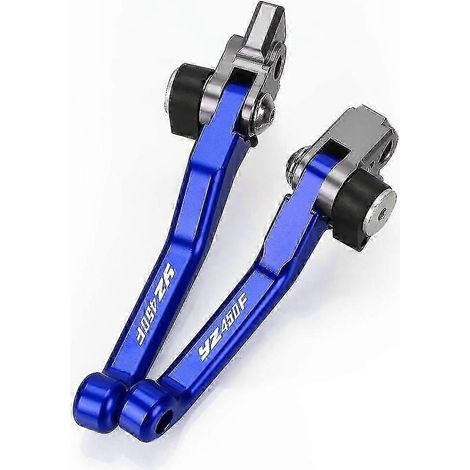 Leviers de frein et d'embrayage en aluminium pour motos Yamaha YZF 250, 426, 450, YZ250F, YZ426F et YZ450F (2001-2023, 2022, 2022, 2020, 2019 YZ450F 2001-2007). (1/5)