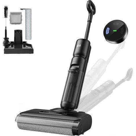 H13 Aspirateur Laveur Balai Sans Fil, 23 000 Pa d’Aspiration, 75 min d’Autonomie, Sans Fil 2-en-1, AI SmoothDrive avec Entraînement Assisté, Brosse Anti-Enchevêtrement Auto-Nettoyage, Double Réservoir (1/5)