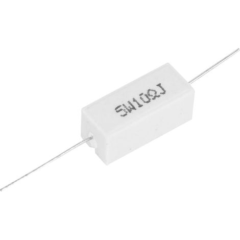 10 Stück Zementwiderstand Leistungswiderstand 5% isolierte elektronische Bauteile 5W (10R) (1/5)