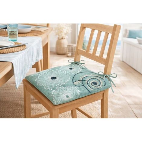 Galette de chaise marine 38x38 cm Barbade (1/5)