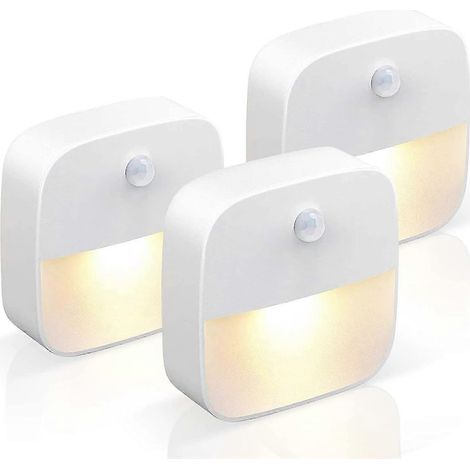 LED-Nachtlicht, 3er-Set Kindernachtlichter, Schrankleuchte mit Lichtsensor, Babynachtlicht, automatische Wandnachtleuchte, für Kinderzimmer, Flur (1/5)