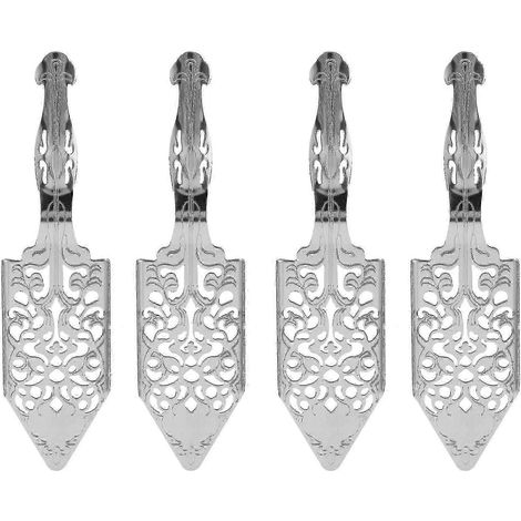 Ensemble de 4 cuillères à absinthe, cuillère à cocktail en acier inoxydable, fontaine à absinthe gothique-AquaForge (1/5)