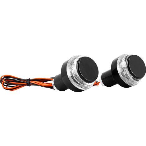 Embouts de guidon Clignotants LED - en Plastique Noir - CE