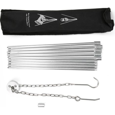 Grill de Camping en Alliage d'Aluminium, Barbecue Portable pour Pique-nique et Randonnée (1/5)