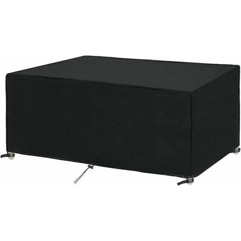 Housse Table Jardin Rectangulaire Housse Imperméable 250x150x90cm pour Meubles de Jardin Housse de Protection pour Salon de Jardin Bâche Bâche Meuble Extérieur Coupe-Vent,Anti-UV 250x150x90cm,