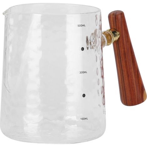 Tasse à lait, tasse à eau en verre de 500 ml, tasse à café, tasse à jus, utilisée dans les cafés, restaurants et hôtels. (1/5)