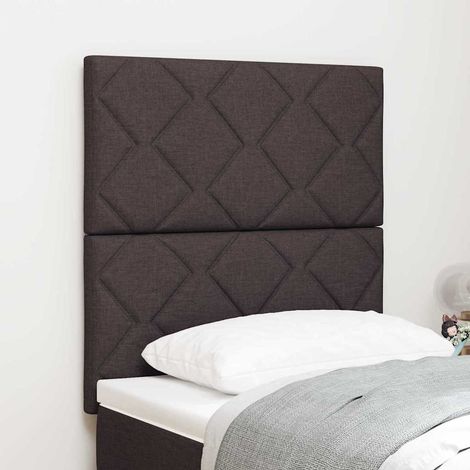 Tête de lit avec des lumières à LED-Panneau de lit à LED Gris clair 80 cm tissu 821420 (1/5)