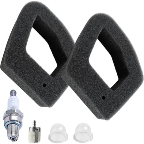 17211-Z0Z-000 Filtre à air pour Honda GX35 GX35NT HHT35S 1.3HP 35cc Petit moteur essence débroussailleuse de remplacement avec filtre à carburant bougie d'allumage ampoule d'amorçage (1/4)