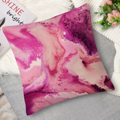 Housse de coussin pierre rose naturelle (1/5)