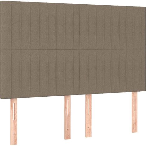 Maison Exclusive - Cabecero de cama color topo 144x5x118/128 cm T (1/5)