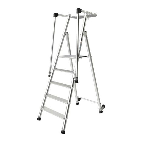 TUBESCA COMABI Marchepied MAGNUM 3 - 8 marches - Hauteur de travail 3,9m (1/5)