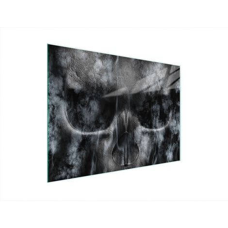 TAGLIERE IN VETRO 40x30 TESCHIO (1/5)