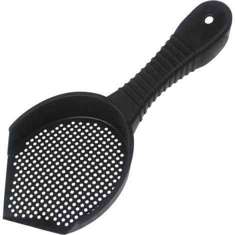 Streuschaufel – Hängende Streuschaufel mit ergonomischem Griff. Effiziente, multifunktionale Reinigung für Frösche und Schildkröten. (1/4)