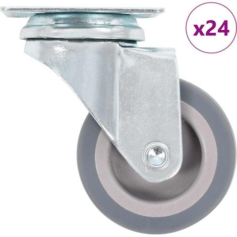 Ruedas giratorias 24 unidades 50 mm vidaXL