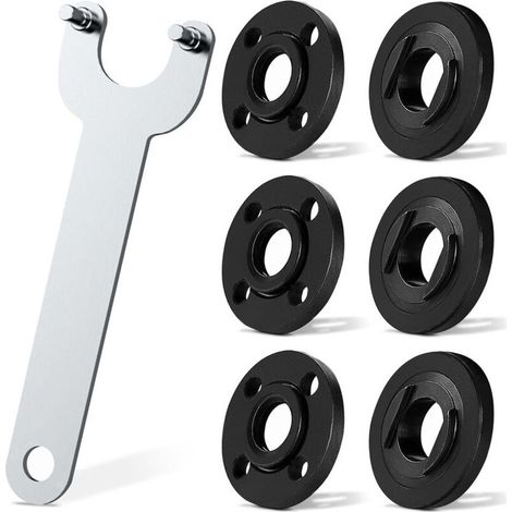 Accessoires de Meuleuse D'angle avec Clé pour Meuleuse 140 mm et Bride de Meuleuse D'angle,Clé pour Disqueuse,Clé Meuleuse pour Meuleuse D'angle 140mm (1/4)