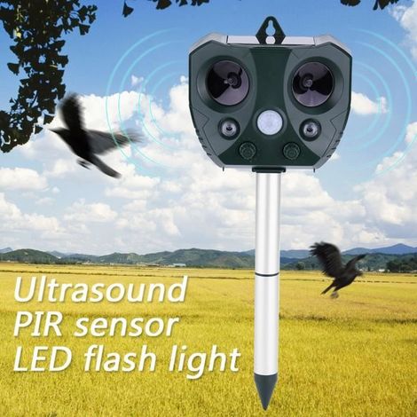 Répulsif ultrasonique solaire de Animal Oiseau Chat Chien --Boncoin (1/4)