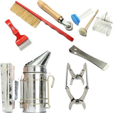 Imkerei-Set, leichtes Design, effiziente Extraktionswerkzeuge, Silber, M (1/2)